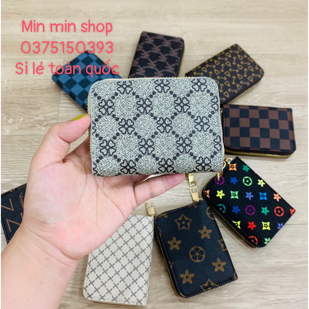 Ví Nữ Mini Đựng Tiền, Thẻ Ngân Hàng Cầm Tay Nhiều Ngăn Tiện Lợi