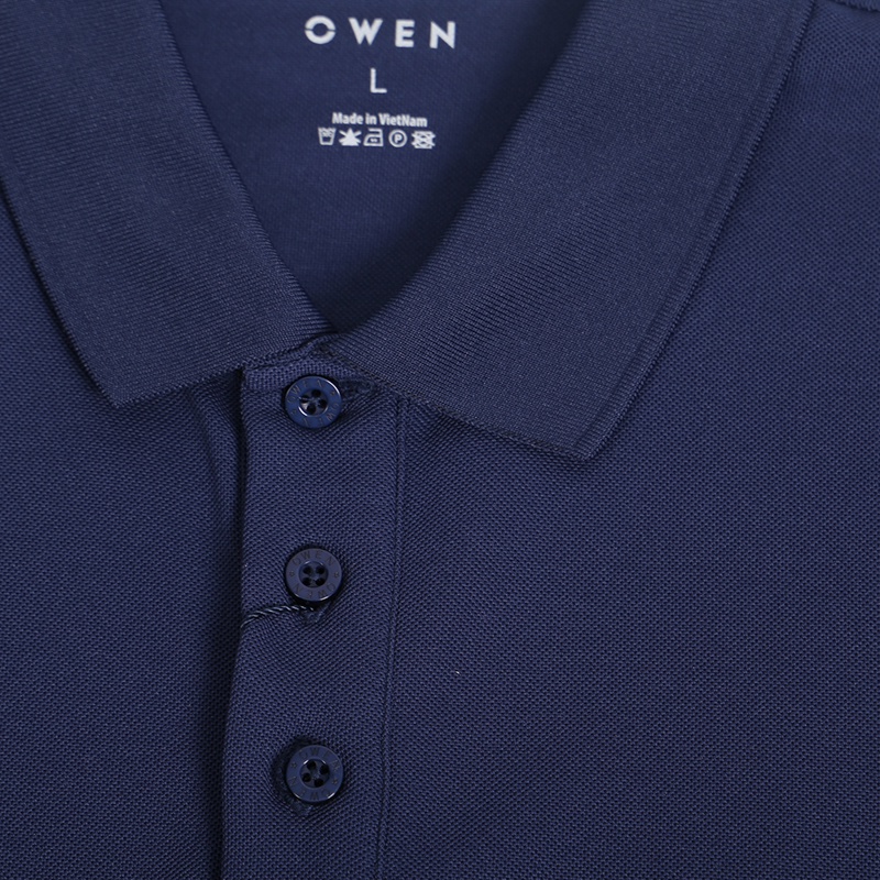 Áo polo cafe Ngắn tay Nam Owen Bodyfit Navy -APV221135