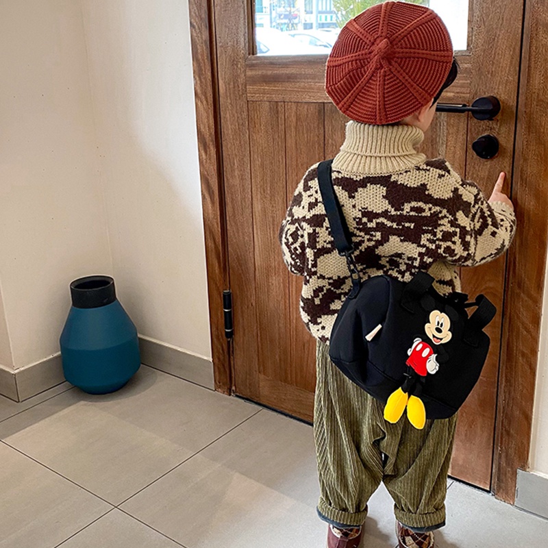 Túi Đeo Chéo Hình Chuột Mickey Hoạt Hình Đáng Yêu Dành Cho Bé