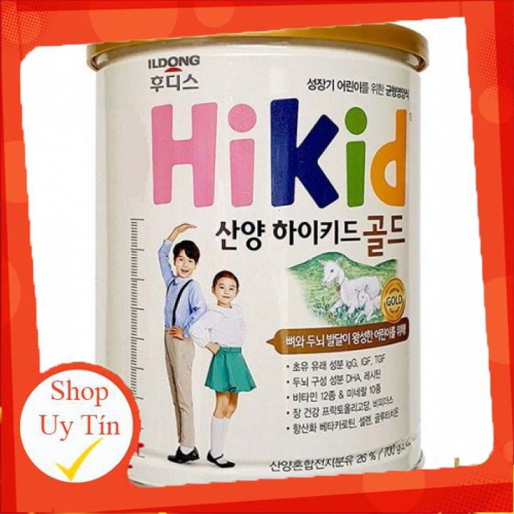 Sữa dê Hikid Gold Hàn Quốc 700g Cho Trẻ Từ 1- 9 Tuổi