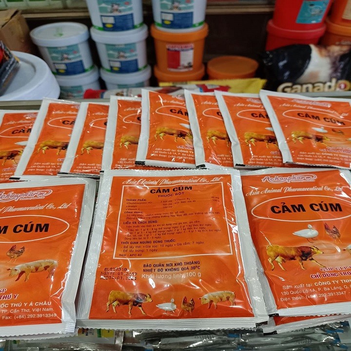 [Chăm Sóc Gà Chọi] thuốc gà - cảm cúm - 1 gói  100 gram