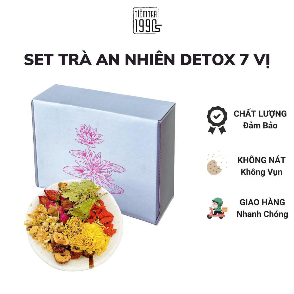Set Trà 20 Gói Thảo Mộc An Nhiên Detox 7 Vị, Trà Hoa  Giúp Ngủ Ngon, Thanh Nhiệt Giải Độc, Đẹp Da - Tiệm Trà 1990s