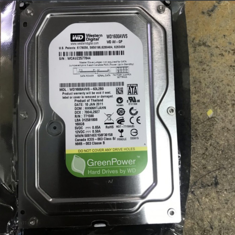 Ổ Cứng Wdc 160 Gb Cho Máy Tính Và Máy Tính