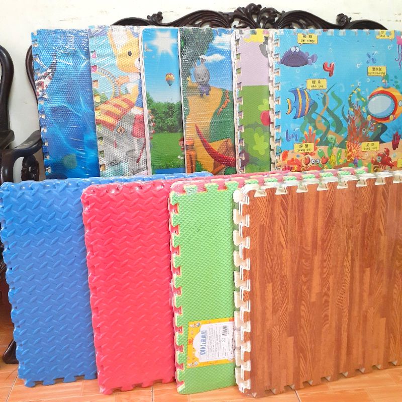 Thảm xốp ghép ,lót sàn VÂN GỖ, hoạt hình, vân khế