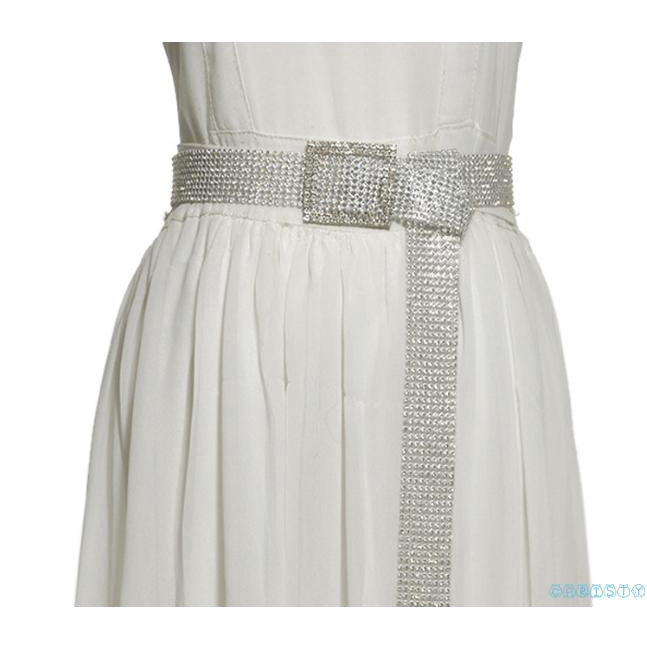 Thắt lưng đính kim tuyến lấp lánh thời trang dài 120cm cao cấp cho nữ