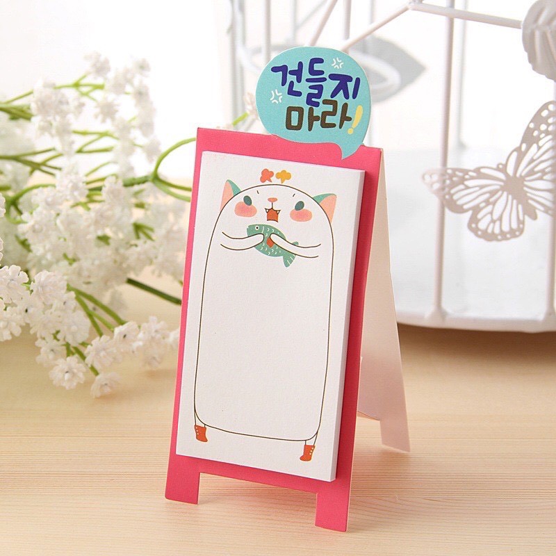 Giấy note sticky Hàn Quốc giấy ghi chú hình động vật xinh xắn dễ thương