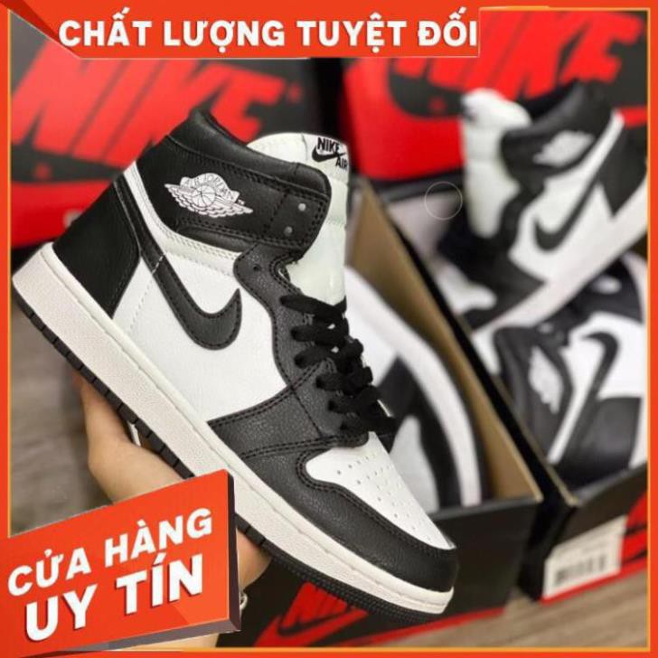 [ FREESHIP –BẢO HÀNH 12 THÁNG] GIÀY SNEAKER NAM NỮ JORDAN CAO CỔ ĐEN TRẮNG HOT TREND