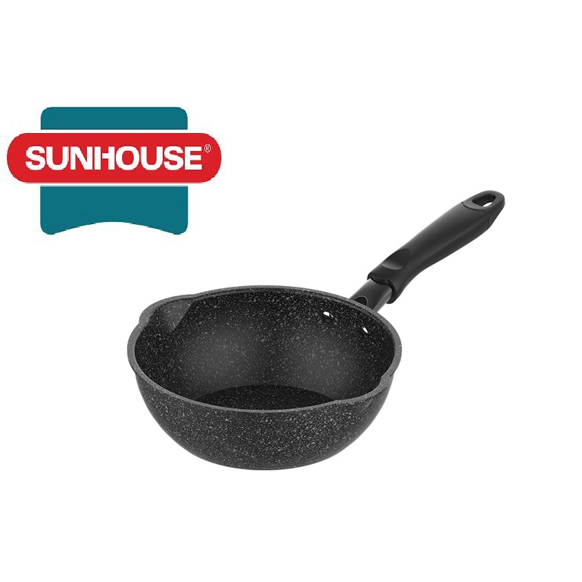 CHẢO SÂU LÒNG ĐÁY TỪ CÓ MIỆNG RÓT SUNHOUSE SHS20MRD 20cm