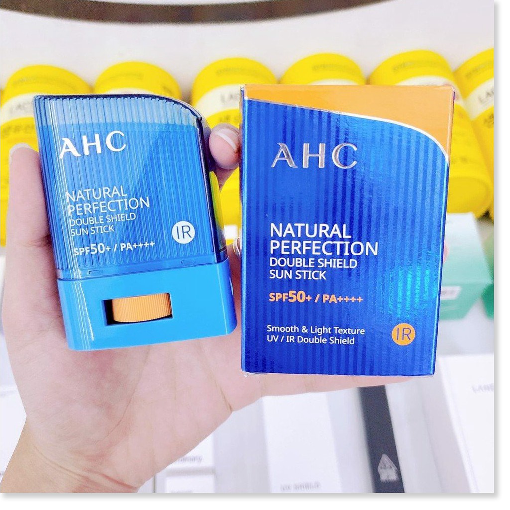 [Mã giảm giá tích lũy] Kem Chống Nắng Dạng Lăn AHC Natural Perfection Double Shield Sun Stick SPF50+ PA++++ - 14g