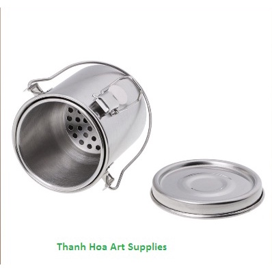 Bình rửa cọ vẽ sơn dầu [Portable Stainless steel brush washer]