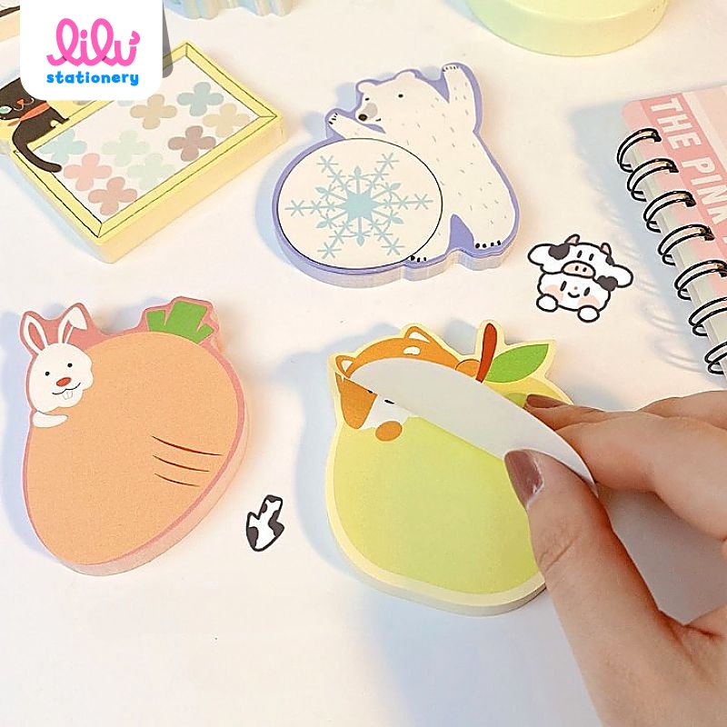 Giấy note cute trong suốt kỳ học và làm việc 65 tờ nhớ và ghi chú học sinh và sinh viên cute cực xinh và dễ thương