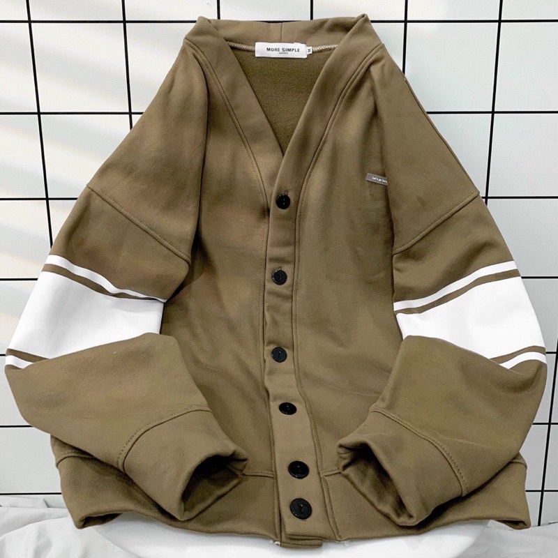 Áo Khoác Cardigan LET GO Vải Nỉ Bông Form Rộng Phong Cách Ulzzang Unisex