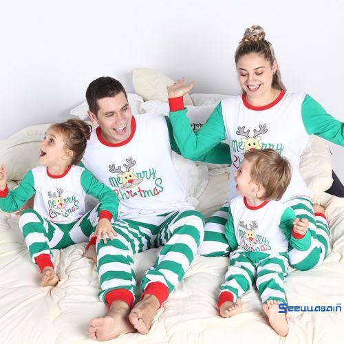 Bộ đồ ngủ phong cách giáng sinh đáng yêu cho gia đình