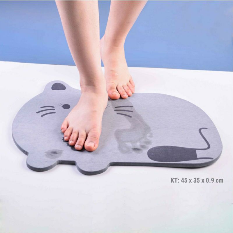 thảm chùi chân đá hình con vật