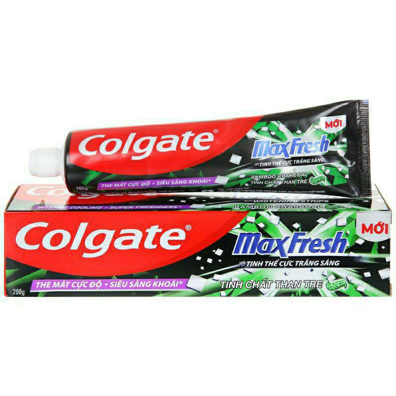 kem đánh răng colgate maxfresh tinh chất than tre hộp 200g