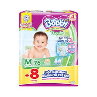 Tã quần bobby lõi nén thần kì m76+8/l68+8/xl62+8/xxl56+8