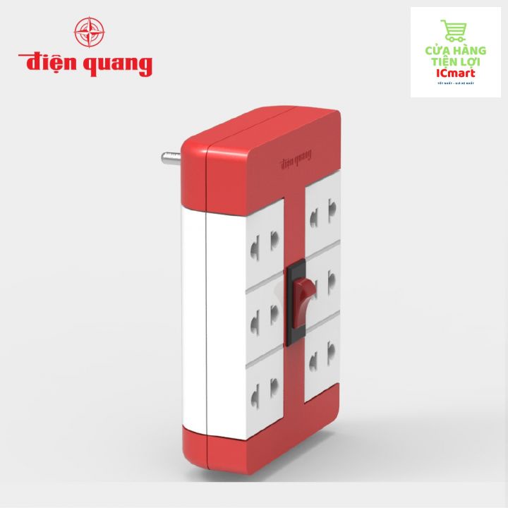 Ổ Cắm Điện Điện Quang, Ổ Cắm Điện Thông Minh, Ổ Điện Đa Năng xoay 90độ - Cửa Hàng Tiện Lợi ICmart