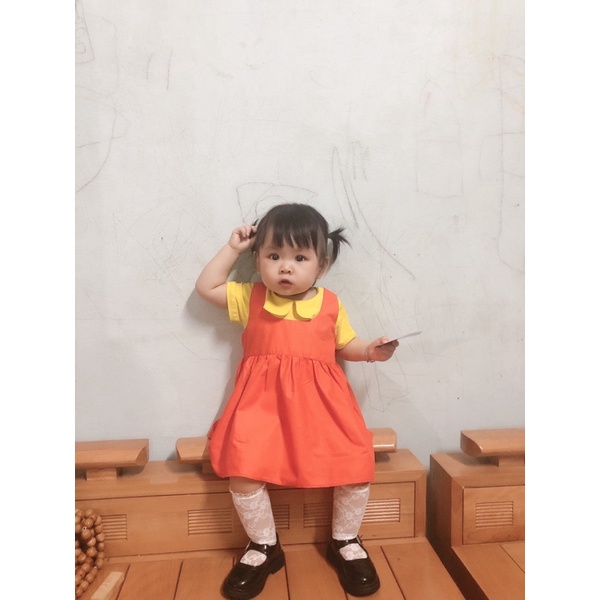 squid game bộ váy áo búp bê