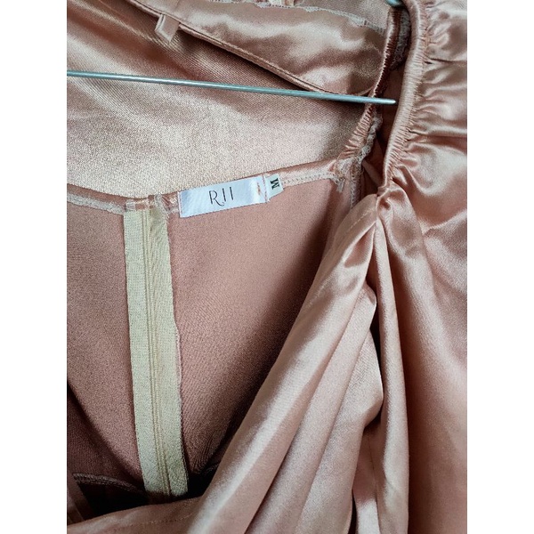 Set Đầm Satin Hiệu RI sz M