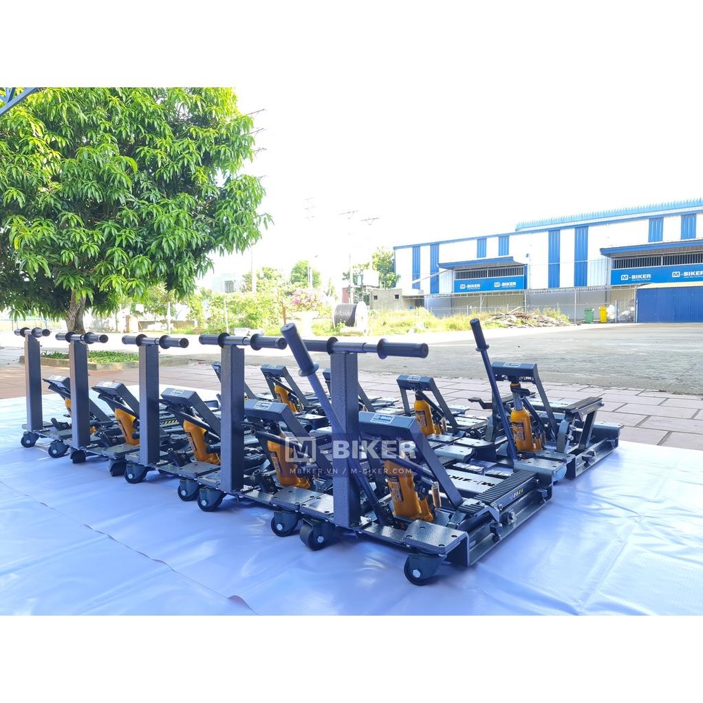 Ben nâng xe moto thủy lực di chuyển cho xe Harley davidson, Triumph, Cruiser, classic, Mbiker MB184 - Hàng Chính Hãng