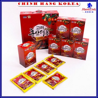 Nước hồng sâm táo đỏ hàn quốc chính hãng, hộp 30 gói x 80ml