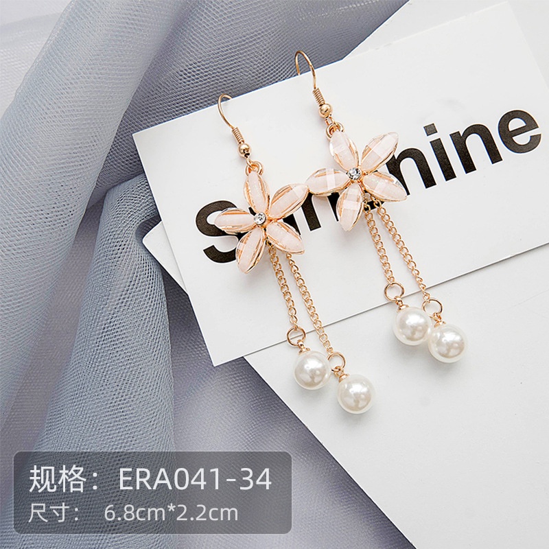 Bông Tai Dáng Dài Hình Giọt Nước Phong Cách Hàn Quốc Đơn Giản Thời Trang