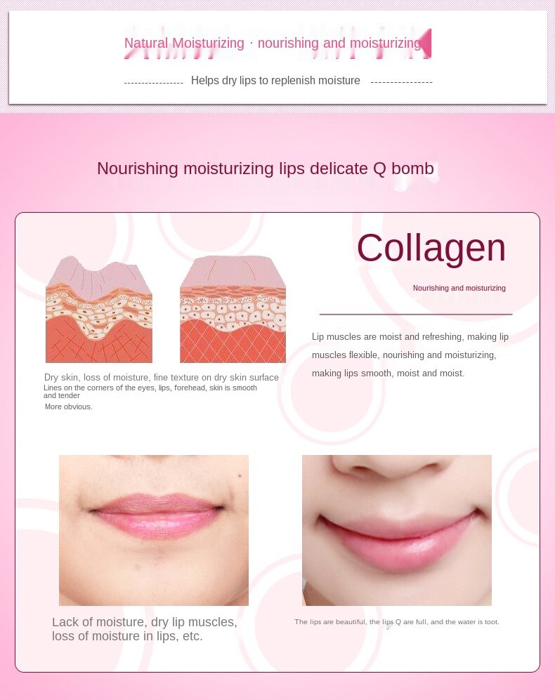 [Hàng mới về] Mặt Nạ Môi Collagen Dưỡng Ẩm Làm Mềm Môi