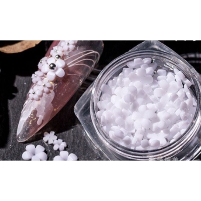 HOA TRẮNG  NHỎ  (TRANG TRÍ Móng TAy )