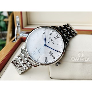 Đồng hồ nam Citizen Automatic Sapphire White Steel - NJ0080-50A
