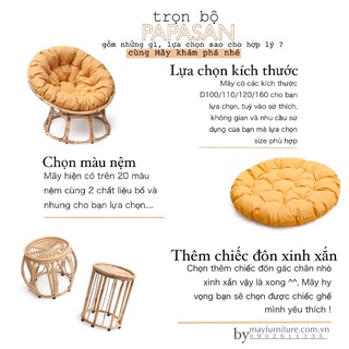 Ghế mây tròn papasan