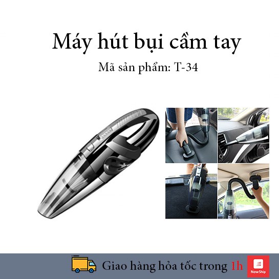 Máy hút bụi cầm tay mini, hút bụi oto, giường, đệm không dây TIỆN LỢI.
