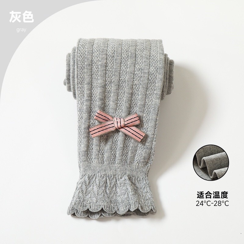 Quần tất đính nơ cho bé gái hàng qc