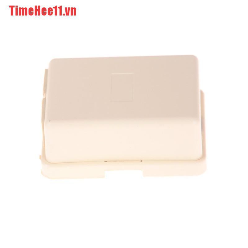 【TimeHee11】1pc Dual Telephone Surface Wall Mount Phone Jacks Outlet Connector