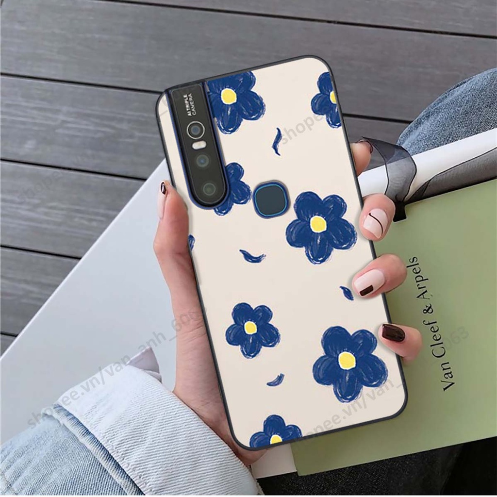 Ốp lưng Vivo V15 / V15 Pro in hình hoa, gấu rich bear nghệ thuật, thời trang
