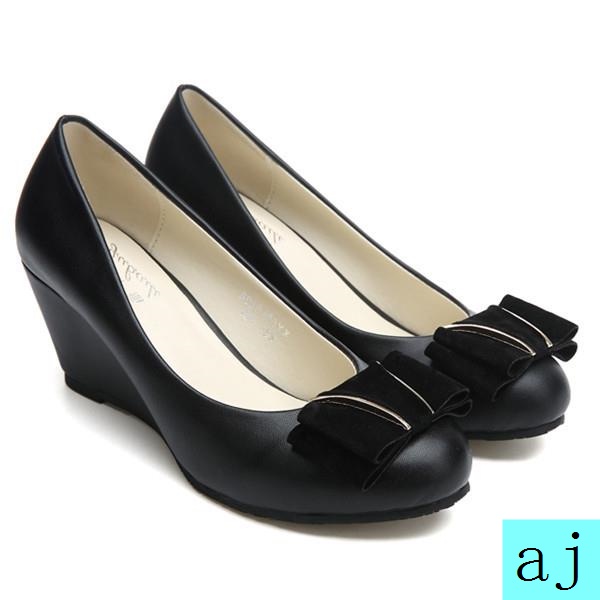 Giày búp bê đế xuồng đính nơ xinh xắn thời trang xuân thu 2018 cho nữ