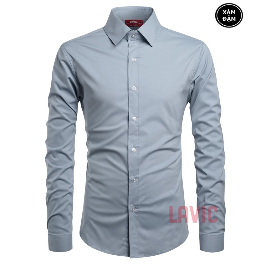 [Mã LT50 giảm 50k đơn 250k] BIG SIZE Áo sơ mi nam chất vải lụa thoáng mát LV523 | BigBuy360 - bigbuy360.vn