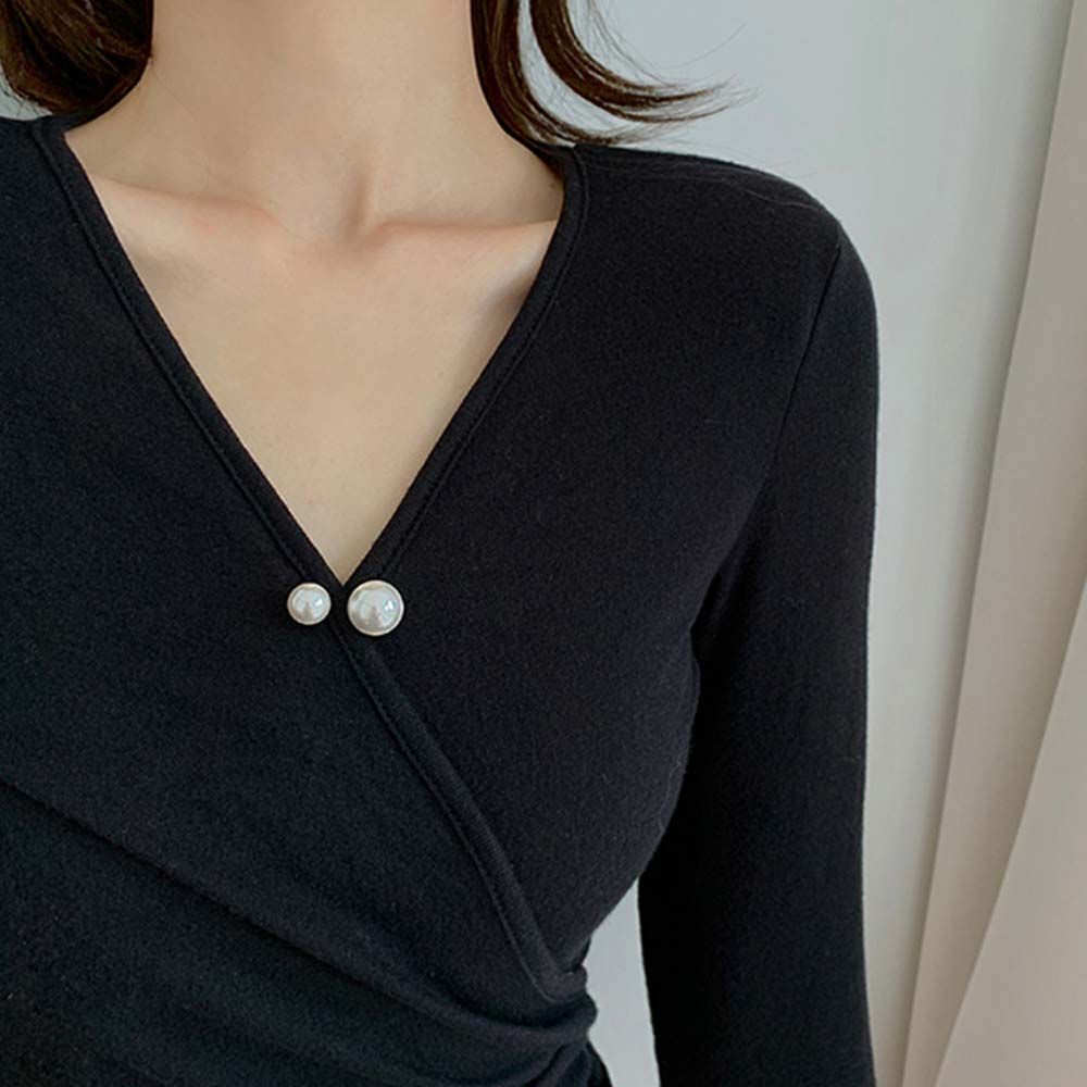 Bộ 3 ghim cài áo đính ngọc trai nhân tạo thời trang lãng mạn