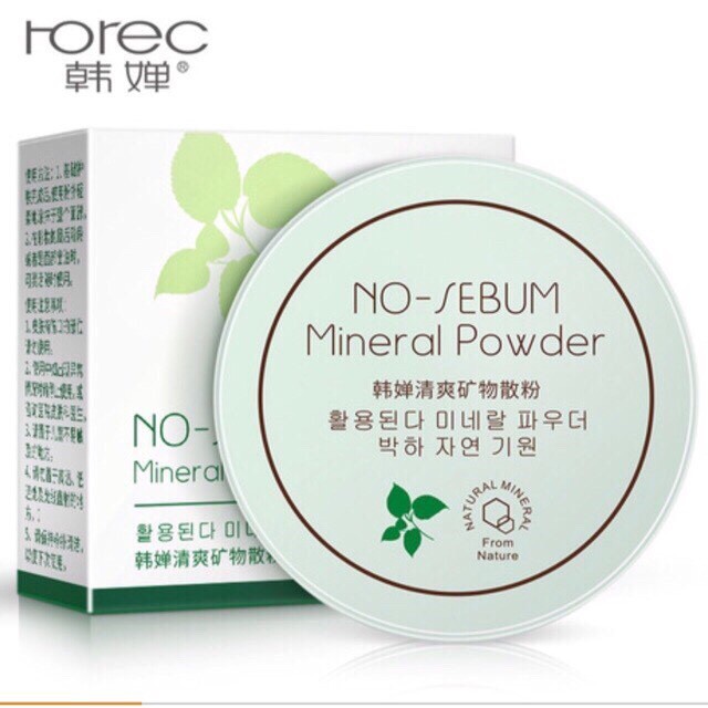 Phấn phủ bột kiềm dầu No Sebum Mineral Powder Rorec