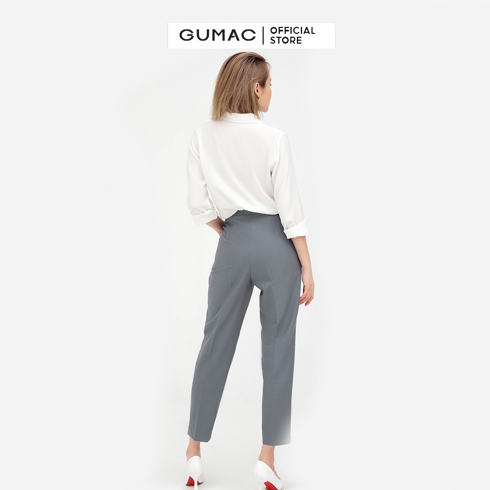 [Mã WABRGU72 giảm 10% tối đa 50k đơn 250k] Quần tây nữ phối nắp túi GUMAC thiết kế thanh lịch đủ màu đủ size QB520 | BigBuy360 - bigbuy360.vn