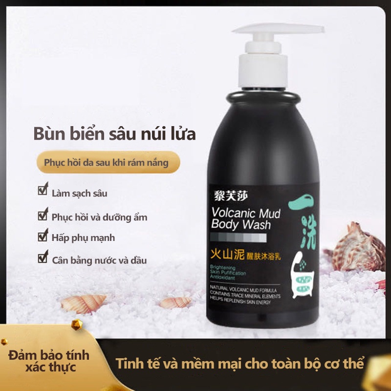Sữa tắm trắng da Tẩy tế bào chết Chiết xuất bùn núi lửa Giúp Dưỡng Ẩm Sáng Da giảm mụn lưng hiệu quả Hương thơm lâu dài | BigBuy360 - bigbuy360.vn