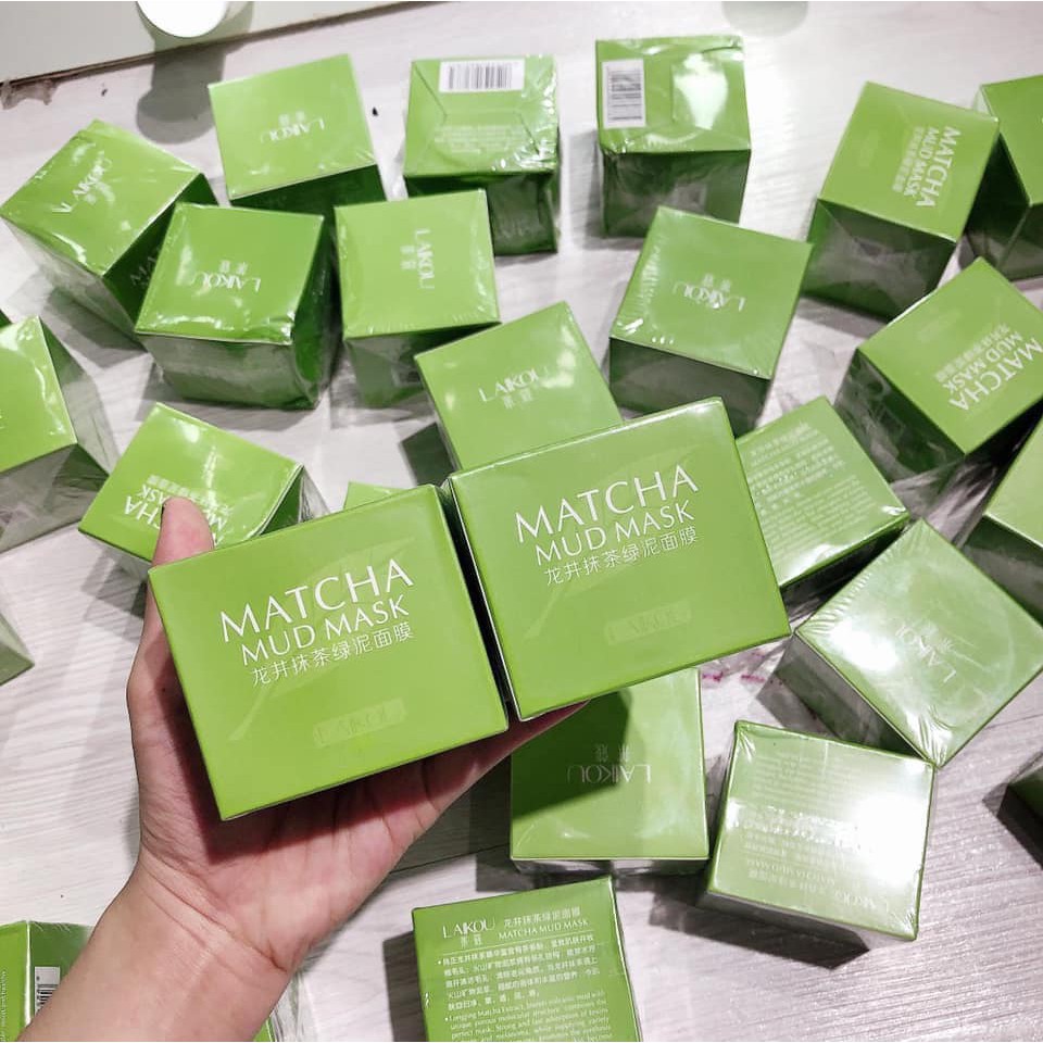 [RẺ VÔ ĐỊCH] Mặt nạ dưỡng da cấp ẩm thải độc bùn trà xanh Laikou Matcha Mud Mask (5 tác dụng) 85g