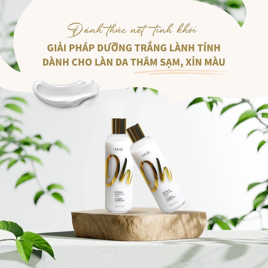 [Mã FMCGMALL -8% đơn 250K] Nước hoa hồng dưỡng trắng và cấp ẩm cho da O’Muse Oh So Glowy Brightening Toner 150ml | BigBuy360 - bigbuy360.vn