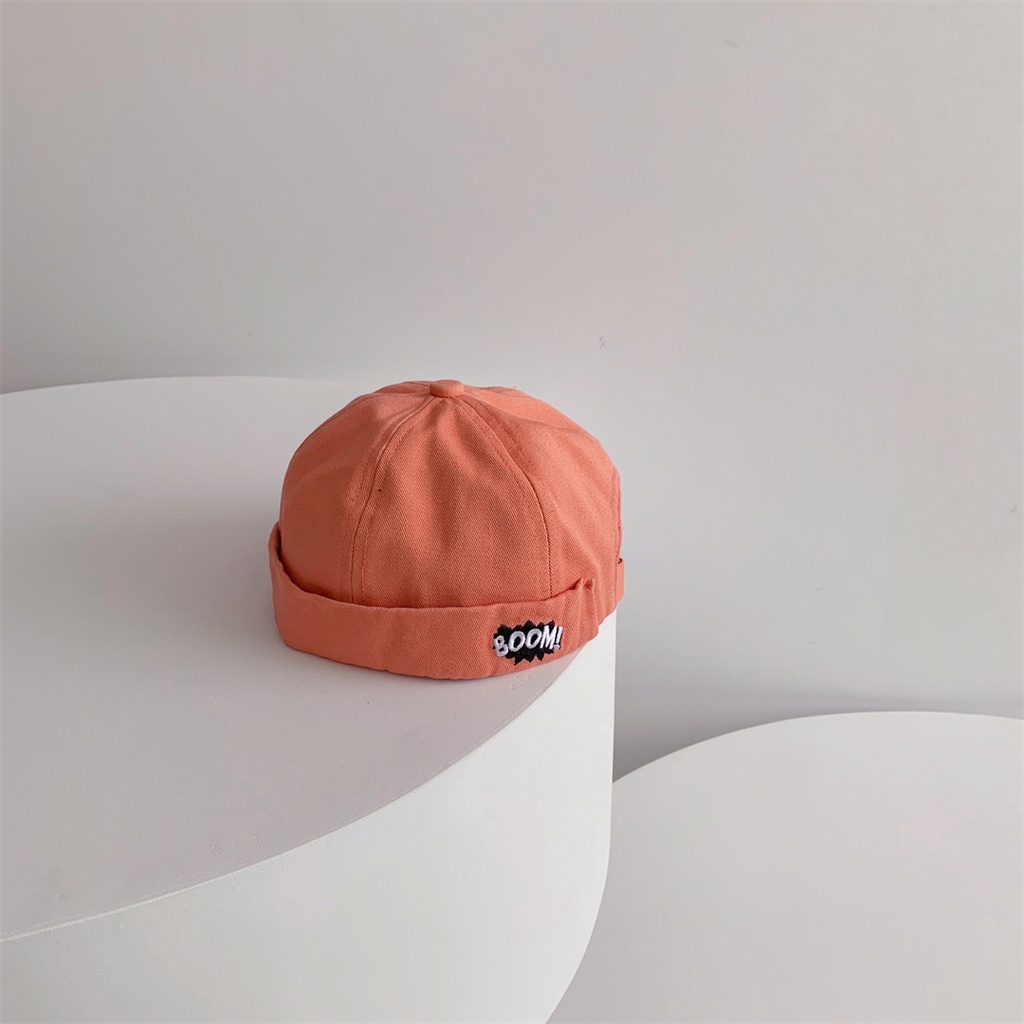 Mũ Beanie Họa Tiết Thêu Chữ Phong Cách Hip hop Hàn Quốc Cho Trẻ Em