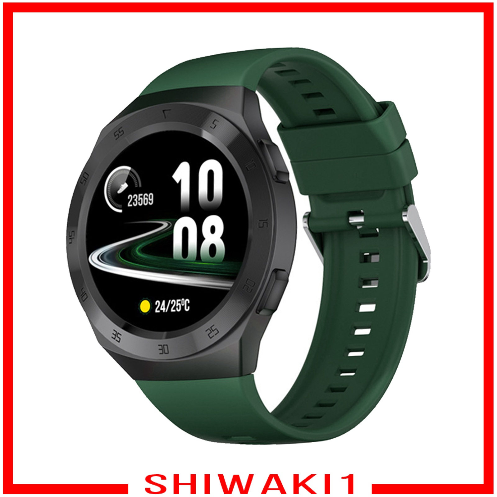 [SHIWAKI1]Round Sports 1.3IN Smartwatch Fitness Tracker Calorie Counter