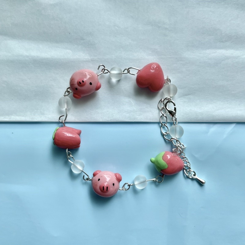 Lắc tay handmade làm từ đất sét tự khô