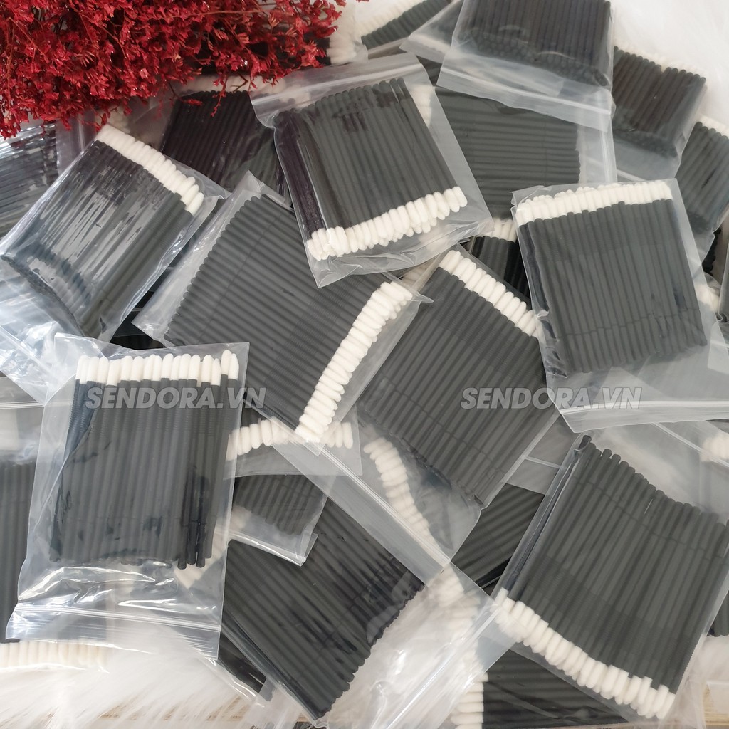 Cây chà mực trong phun xăm, tăm bông chà mực môi mày
