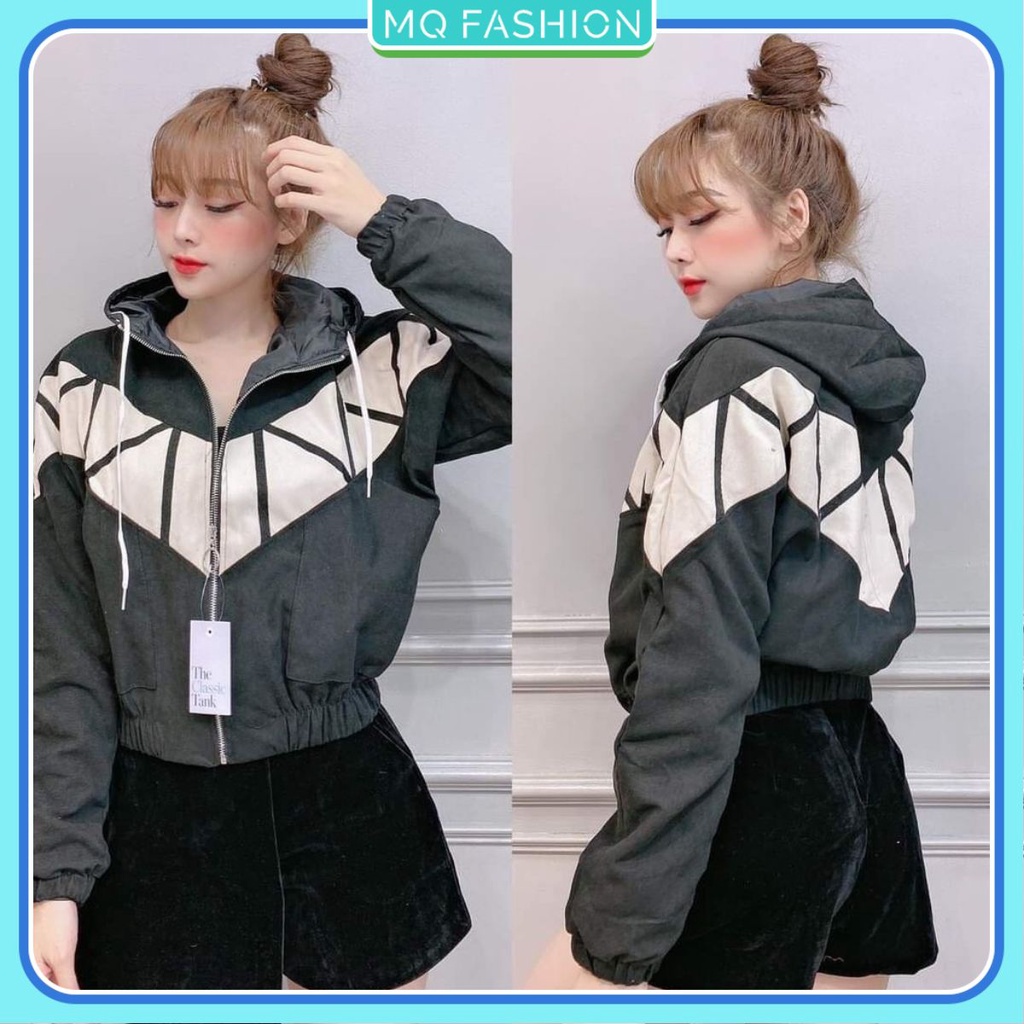 Áo khoác dù nữ 2 lớp form rộng bomber in chữ Viber đầy ấn tượng - Hot trend