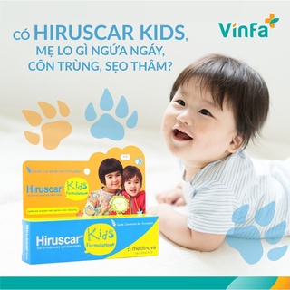 Gel cải thiện sẹo và vết thâm ngứa trẻ em Hiruscar Kids 10g