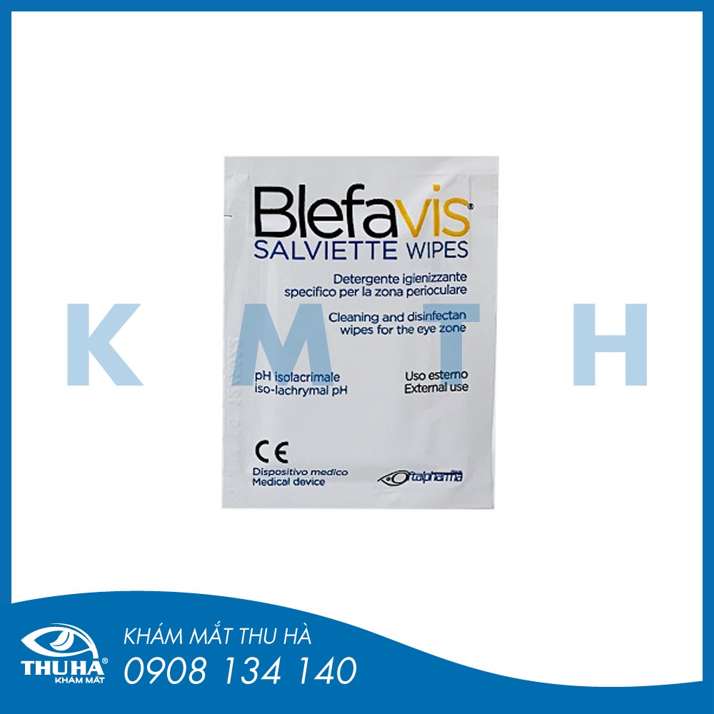 Miếng vệ sinh bờ mi Blefavis Wipes [Ý] - Chính hãng