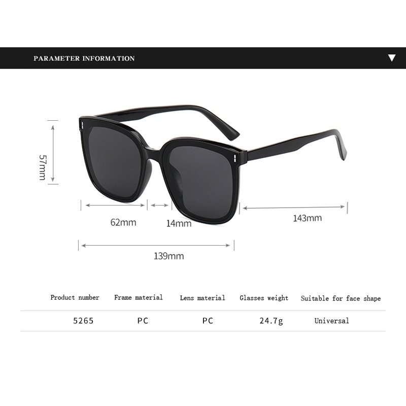 Kính Mát Gọng Vuông Chống Tia UV Thời Trang Mùa Hè Cho Nam Và Nữ